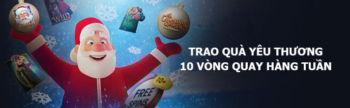 Vòng quay Noel may mắn 